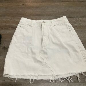 Topshop White Mini Skirt